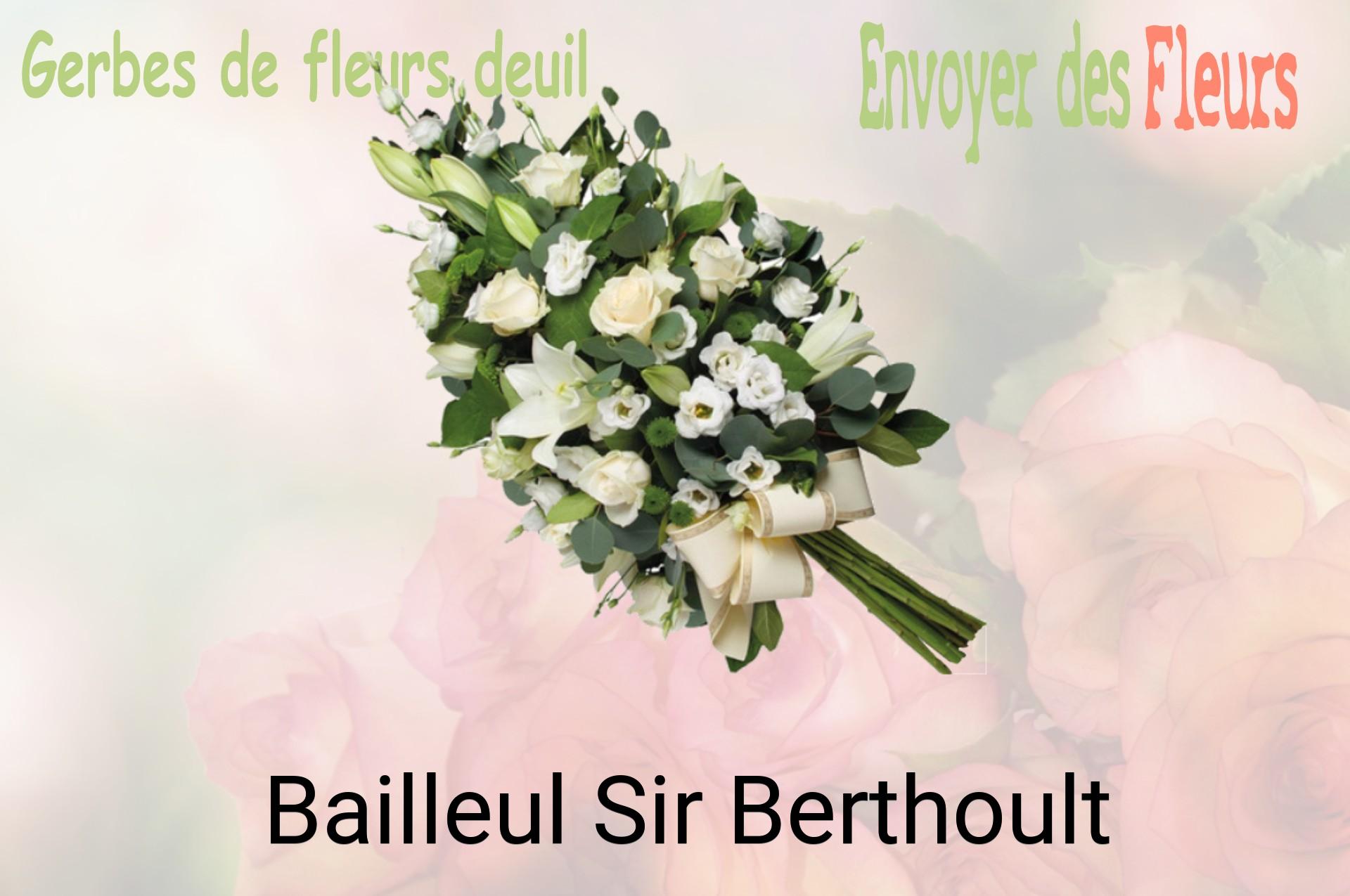 Gerbe de fleurs de deuil livrée à Bailleul-Sir-Berthoult